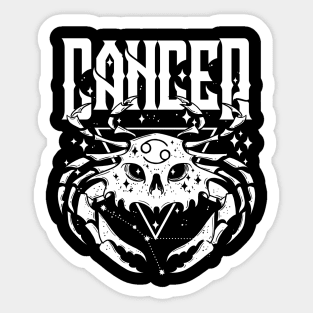 CANCER Hearth Kitchen Witch Shirt Skull constellation Sticker